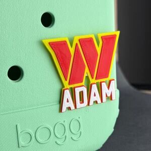Personalized Commanders Bogg Bag Name Tag, Commanders Bogg Bag Charms